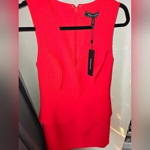 NWT Bcbg mini red dress